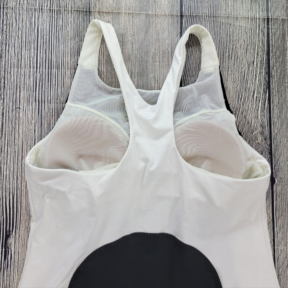Athleta Black and White Colorblock Swim Dress - Picture 5 of 11